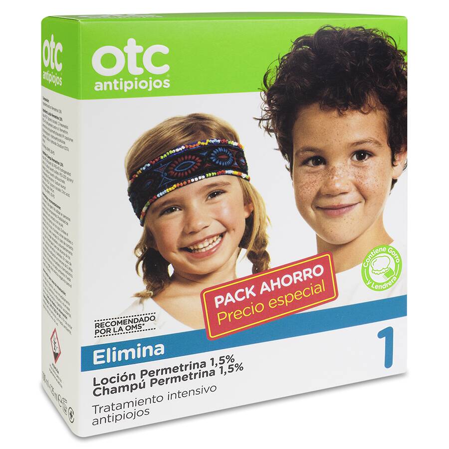 Pack Otc Antipiojos Elimina Loción Champú 125 ml, 1 Ud image number null