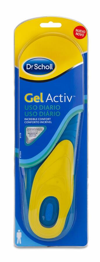 Scholl Plantillas GelActiv de Uso Diario para Hombre image number null