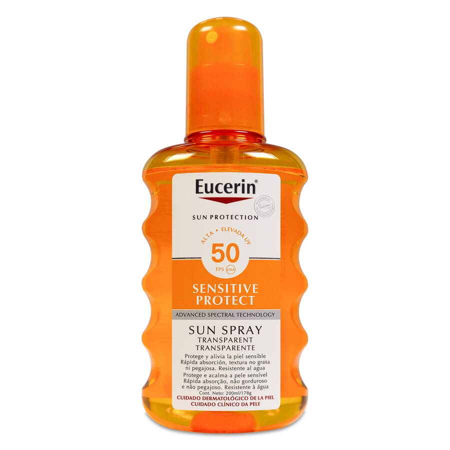 Eucerin Sun Spray Transparente Sensitive Protect FPS 50, 200 ml image number null