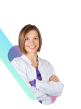 Farmac&eacute;utica sonriendo, imagen decorativa para categor&iacute;as del blog de Welnia en m&oacute;vil