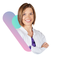 Farmacéutica sonriendo, imagen decorativa para categorías del blog de Welnia en desktop